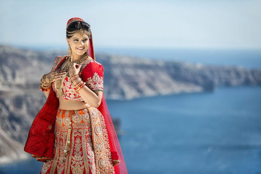 Hindu wedding in Santorini